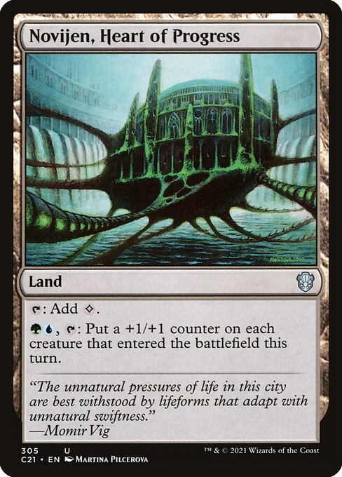 Magic the Gathering Card - Novijen, Heart of Progress - MTG Circle