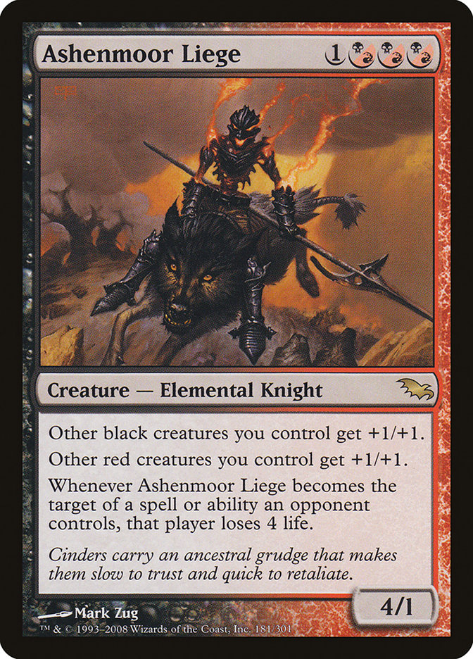 Magic the Gathering Card - Ashenmoor Liege - MTG Circle