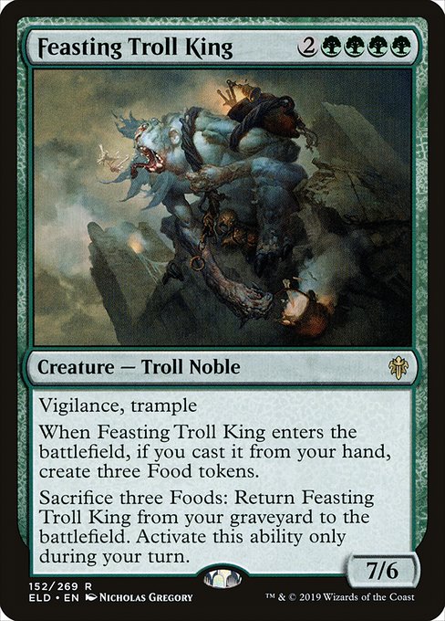 Magic the Gathering Card - Feasting Troll King - MTG Circle