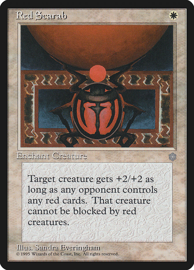 Magic the Gathering Card - Red Scarab - MTG Circle
