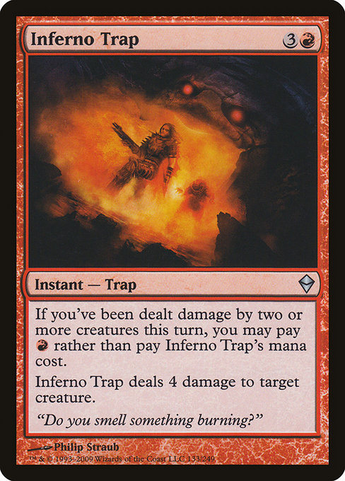 Magic the Gathering Card - Inferno Trap - MTG Circle