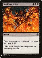 Magic the Gathering Card - Reckless Spite - MTG Circle