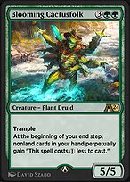 Magic the Gathering Card - Blooming Cactusfolk - MTG Circle