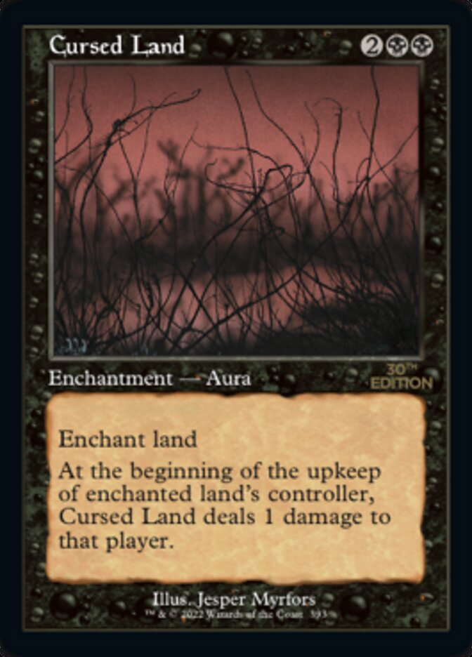 Magic the Gathering Card - Cursed Land - MTG Circle