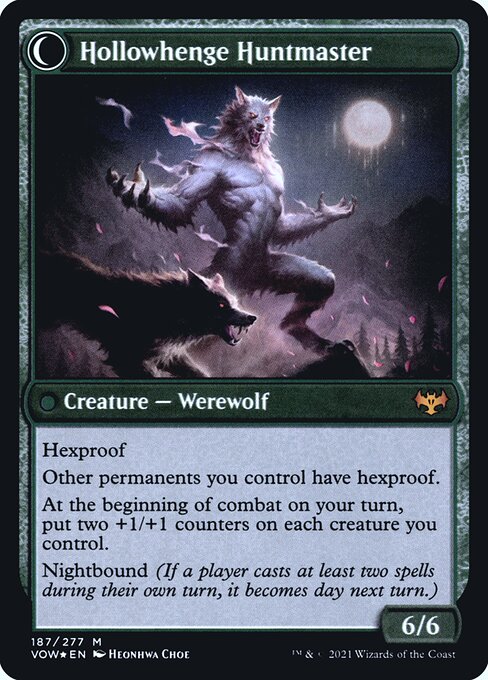 Magic the Gathering Card - Hollowhenge Huntmaster - MTG Circle