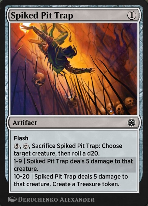 Magic the Gathering Card - Spiked Pit Trap - MTG Circle