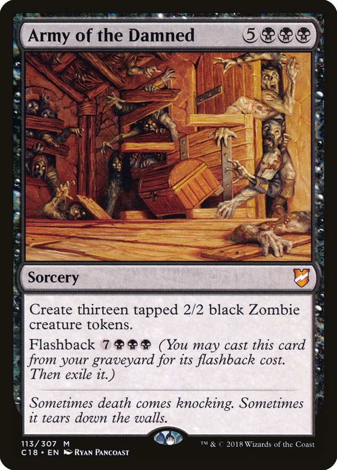 Magic the Gathering Card - Army of the Damned - MTG Circle