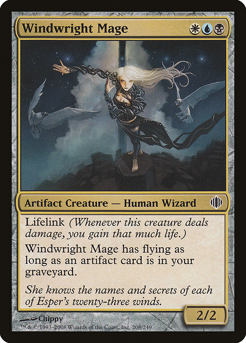 Magic the Gathering Card - Windwright Mage - MTG Circle