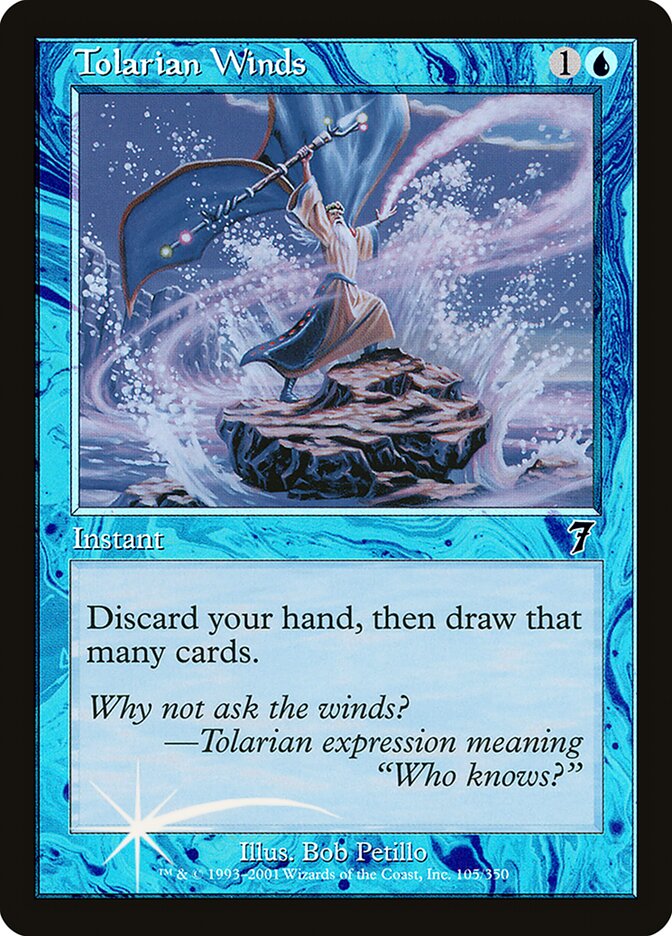 Magic the Gathering Card - Tolarian Winds - MTG Circle