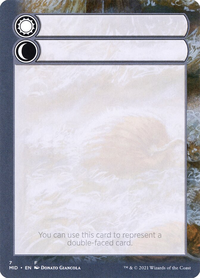 Magic the Gathering Card - Double-Faced Substitute Card - MTG Circle