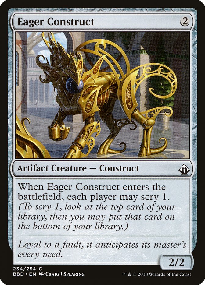 Magic the Gathering Card - Eager Construct - MTG Circle