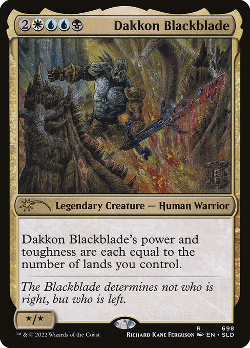 Magic the Gathering Card - Dakkon Blackblade - MTG Circle