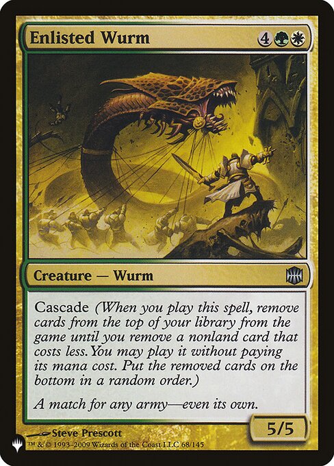 Magic the Gathering Card - Enlisted Wurm - MTG Circle
