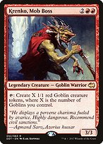 Magic the Gathering Card - Krenko, Mob Boss - MTG Circle