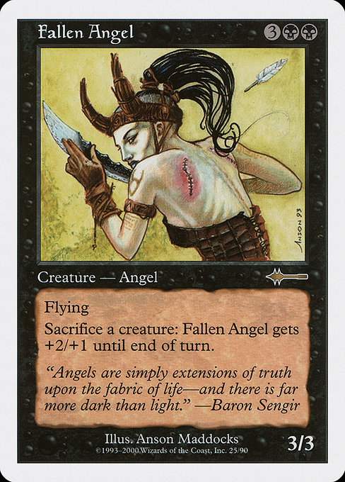 Magic the Gathering Card - Fallen Angel - MTG Circle