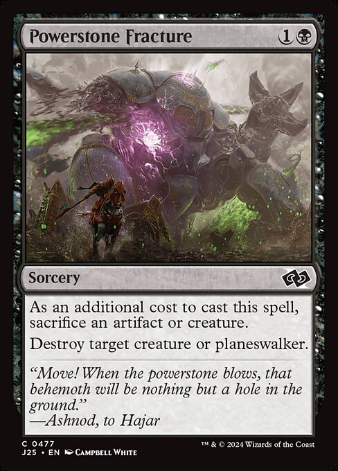 Magic the Gathering Card - Powerstone Fracture - MTG Circle