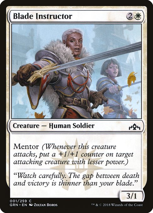 Magic the Gathering Card - Blade Instructor - MTG Circle