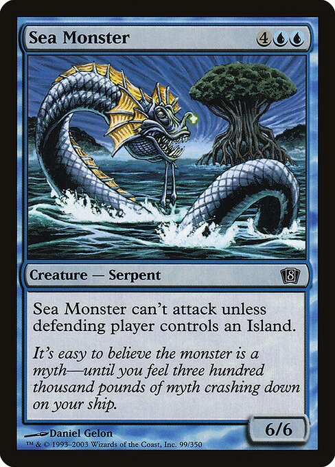 Magic the Gathering Card - Sea Monster - MTG Circle