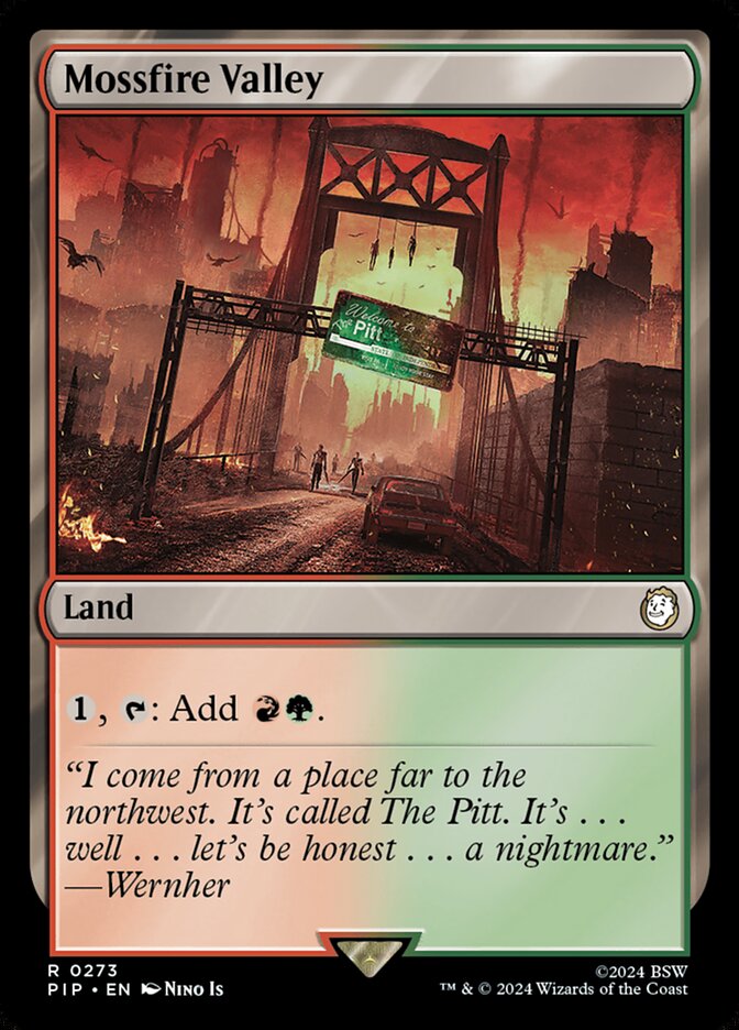 Magic the Gathering Card - Mossfire Valley - MTG Circle