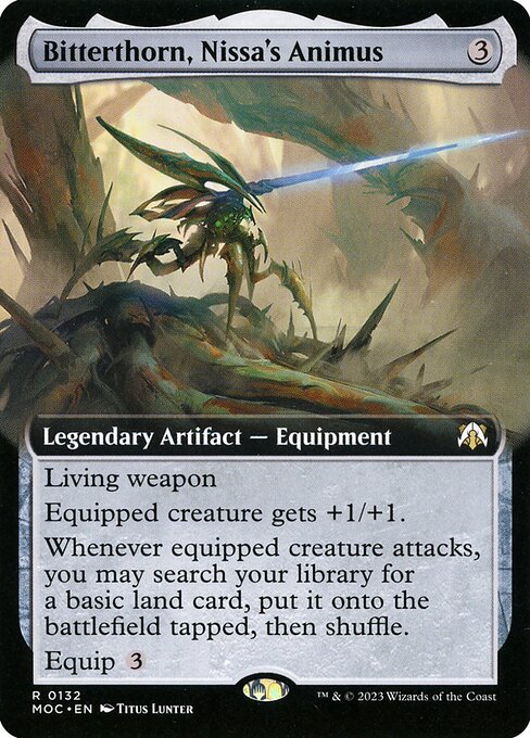 Magic the Gathering Card - Bitterthorn, Nissa's Animus - MTG Circle