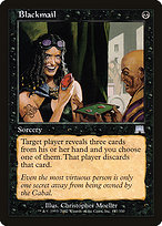 Magic the Gathering Card - Blackmail - MTG Circle