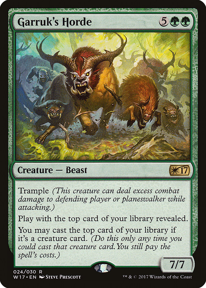 Magic the Gathering Card - Garruk's Horde - MTG Circle