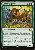 Magic the Gathering Card - Garruk's Horde - MTG Circle