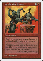 Magic the Gathering Card - Goblin War Drums - MTG Circle