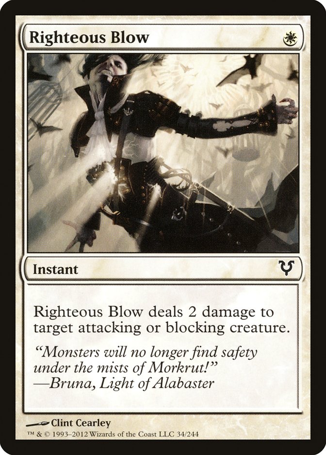 Magic the Gathering Card - Righteous Blow - MTG Circle