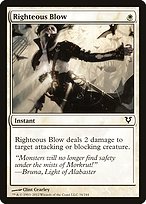Magic the Gathering Card - Righteous Blow - MTG Circle