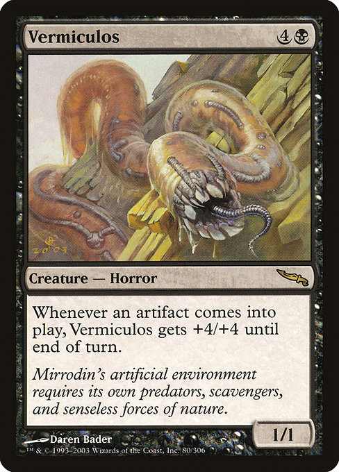 Magic the Gathering Card - Vermiculos - MTG Circle