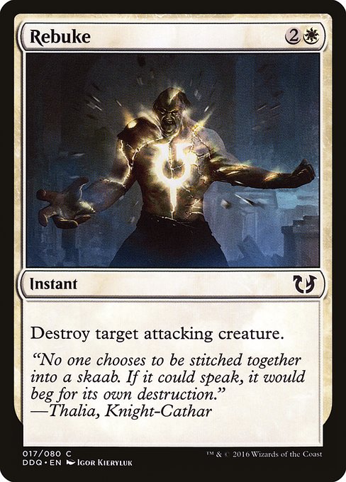 Magic the Gathering Card - Rebuke - MTG Circle
