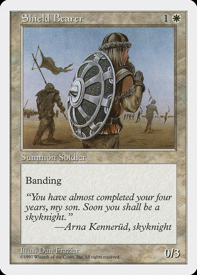 Magic the Gathering Card - Shield Bearer - MTG Circle
