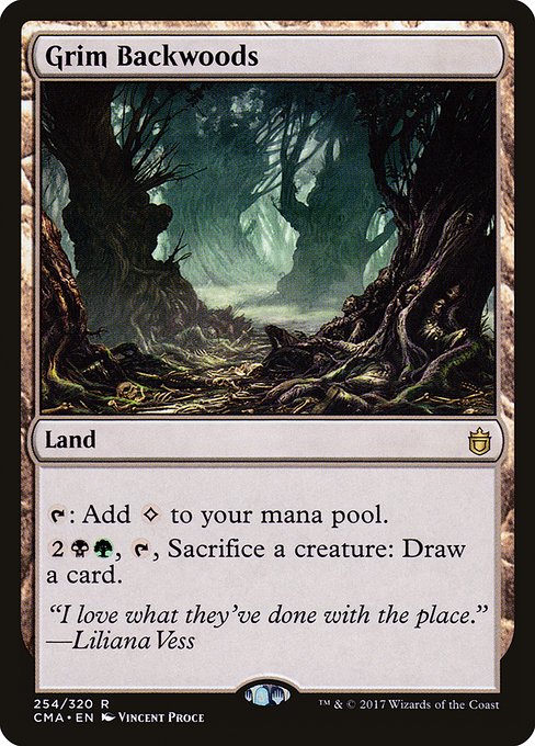 Magic the Gathering Card - Grim Backwoods - MTG Circle