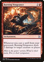 Magic the Gathering Card - Burning Vengeance - MTG Circle