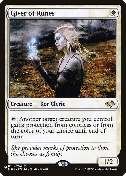 Magic the Gathering Card - Giver of Runes - MTG Circle