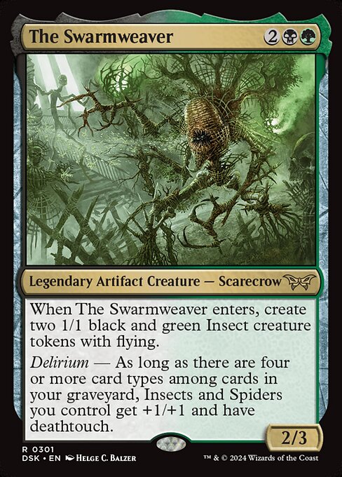 Magic the Gathering Card - The Swarmweaver - MTG Circle