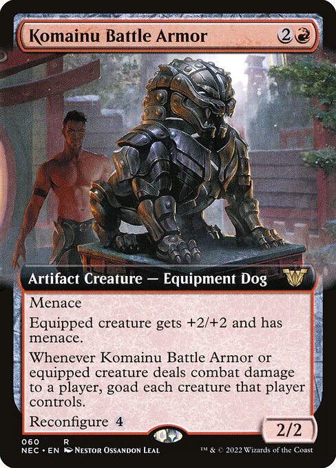 Magic the Gathering Card - Komainu Battle Armor - MTG Circle
