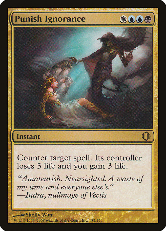 Magic the Gathering Card - Punish Ignorance - MTG Circle