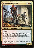 Magic the Gathering Card - Rubblebelt Rioters - MTG Circle