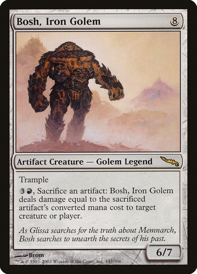Magic the Gathering Card - Bosh, Iron Golem - MTG Circle