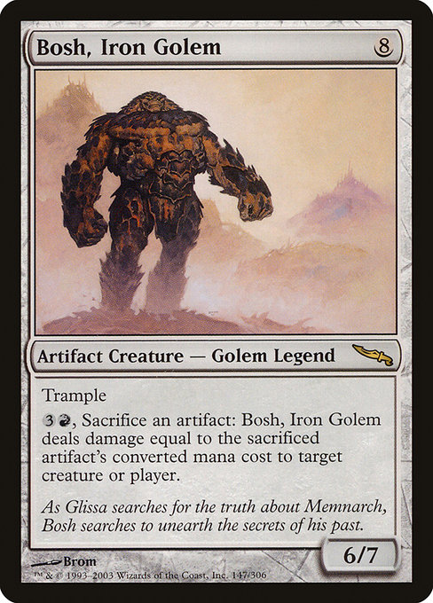 Magic the Gathering Card - Bosh, Iron Golem - MTG Circle