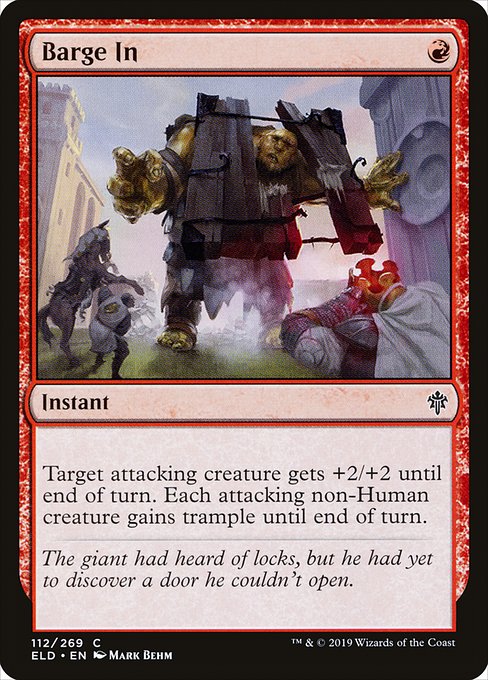 Magic the Gathering Card - Barge In - MTG Circle