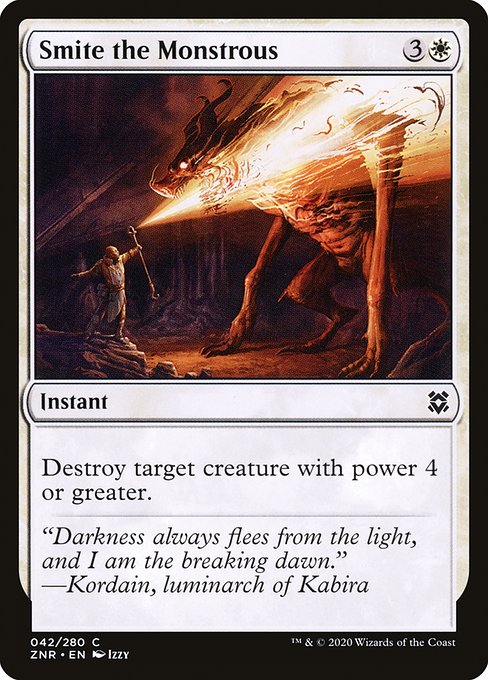 Magic the Gathering Card - Smite the Monstrous - MTG Circle