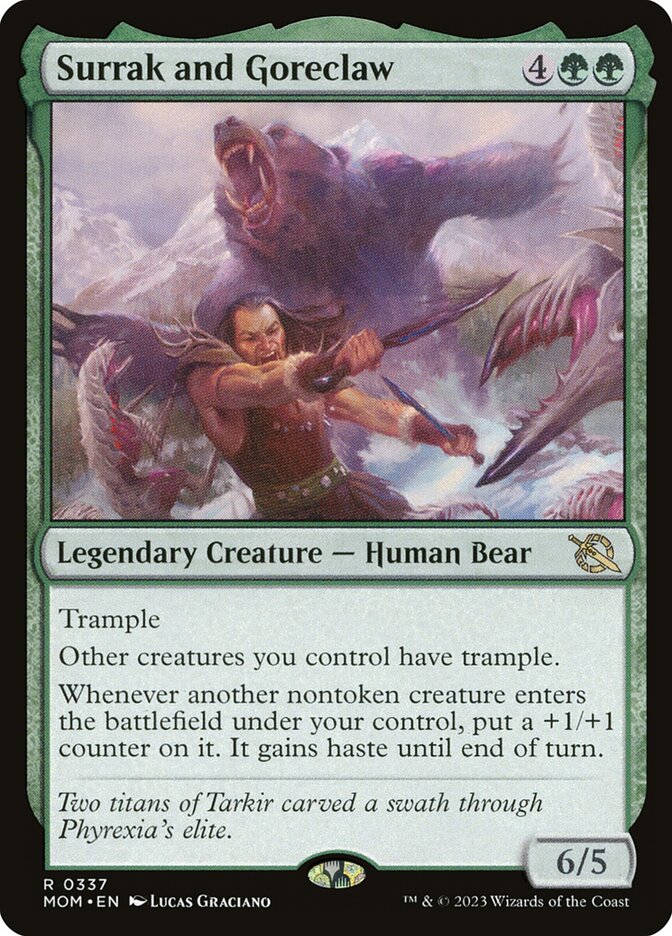 Magic the Gathering Card - Surrak and Goreclaw - MTG Circle