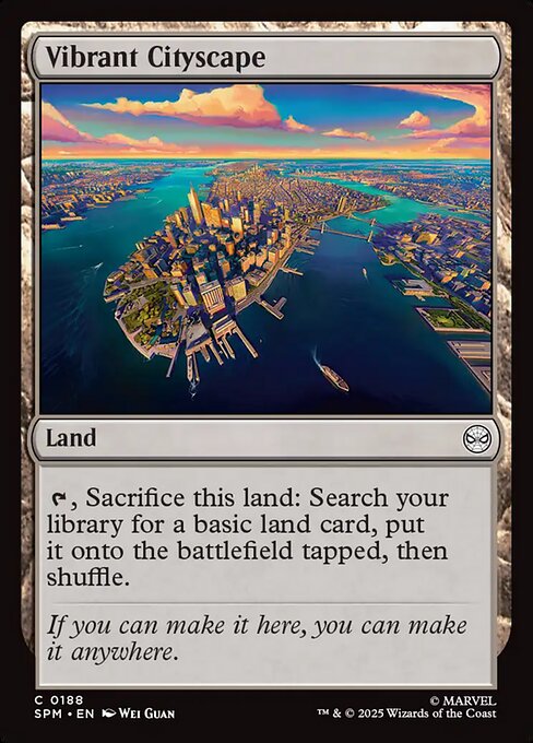 Magic the Gathering Card - Vibrant Cityscape - MTG Circle