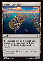 Magic the Gathering Card - Vibrant Cityscape - MTG Circle