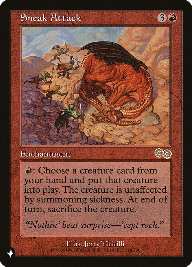 Magic the Gathering Card - Sneak Attack - MTG Circle