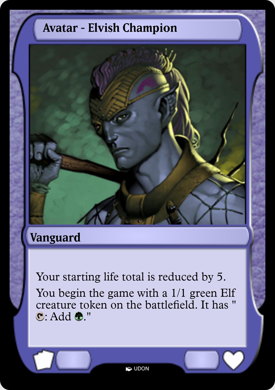 Magic the Gathering Card - Elvish Champion Avatar - MTG Circle