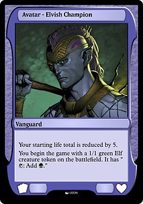 Magic the Gathering Card - Elvish Champion Avatar - MTG Circle